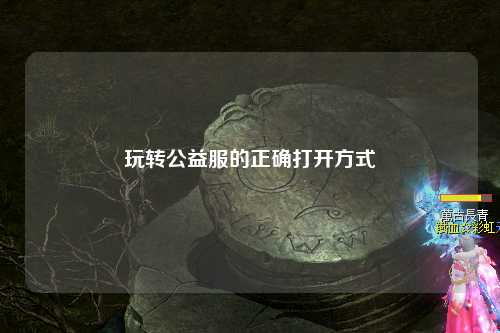 玩转公益服的正确打开方式