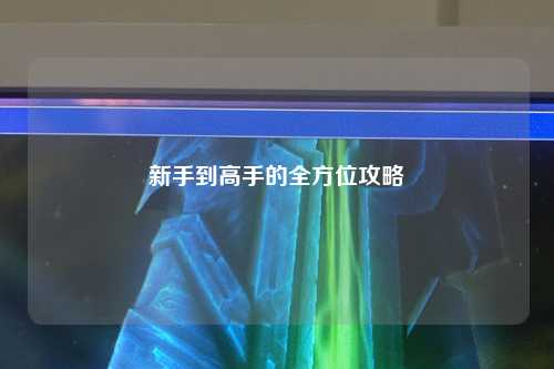 新手到高手的全方位攻略