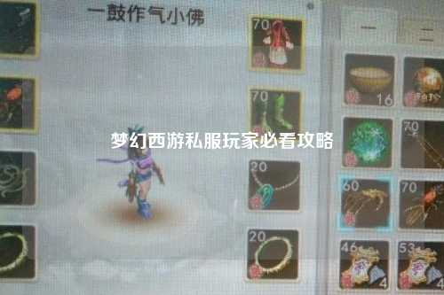 梦幻西游私服玩家必看攻略