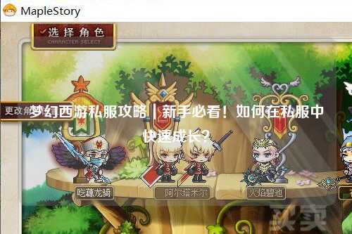 梦幻西游私服攻略｜新手必看！如何在私服中快速成长？